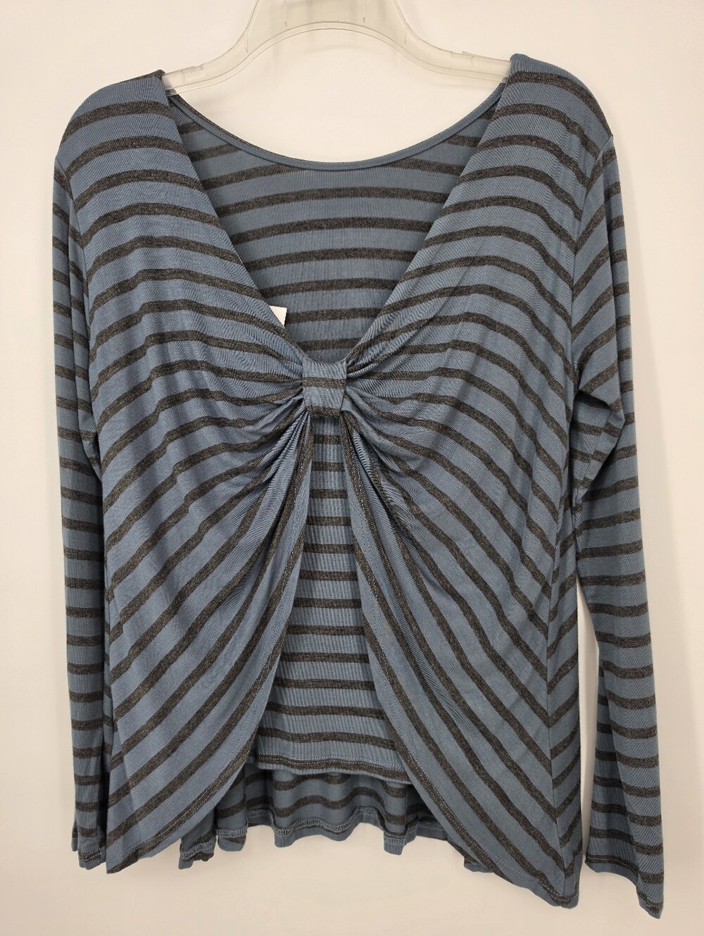 NWT Cherish Open Back Stripe Small Twist Top Soft Girl Boho Grunge Coastal - Picture 7 of 13